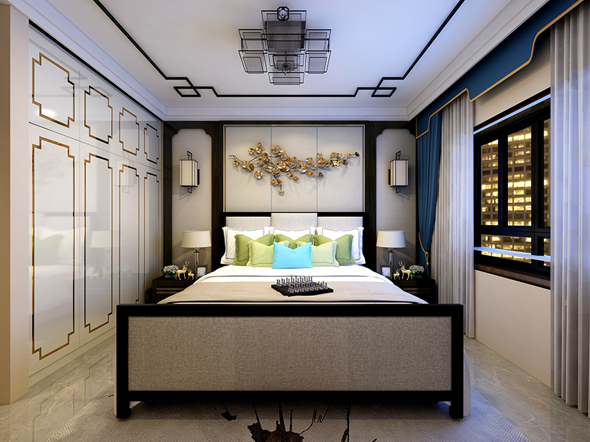 新中式风格卧室实例图