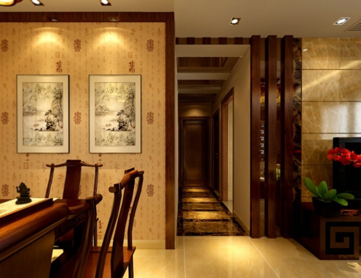 新中式风格餐厅装潢设计